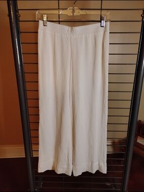For The Republic Cream Elastic Waist Pull-On Pants